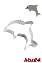Delphin Keks Ausstechform - aus Edelstahl 6 cm - hbs24