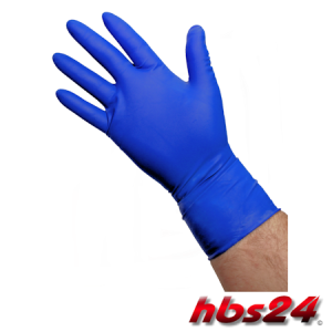 Latex Handschuh lang blau "High Risk" Gr.L - hbs24